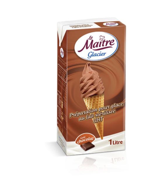 produit candia algérie Préparation pour glace au lait stérilisée UHT gout chocolat (le maitre).